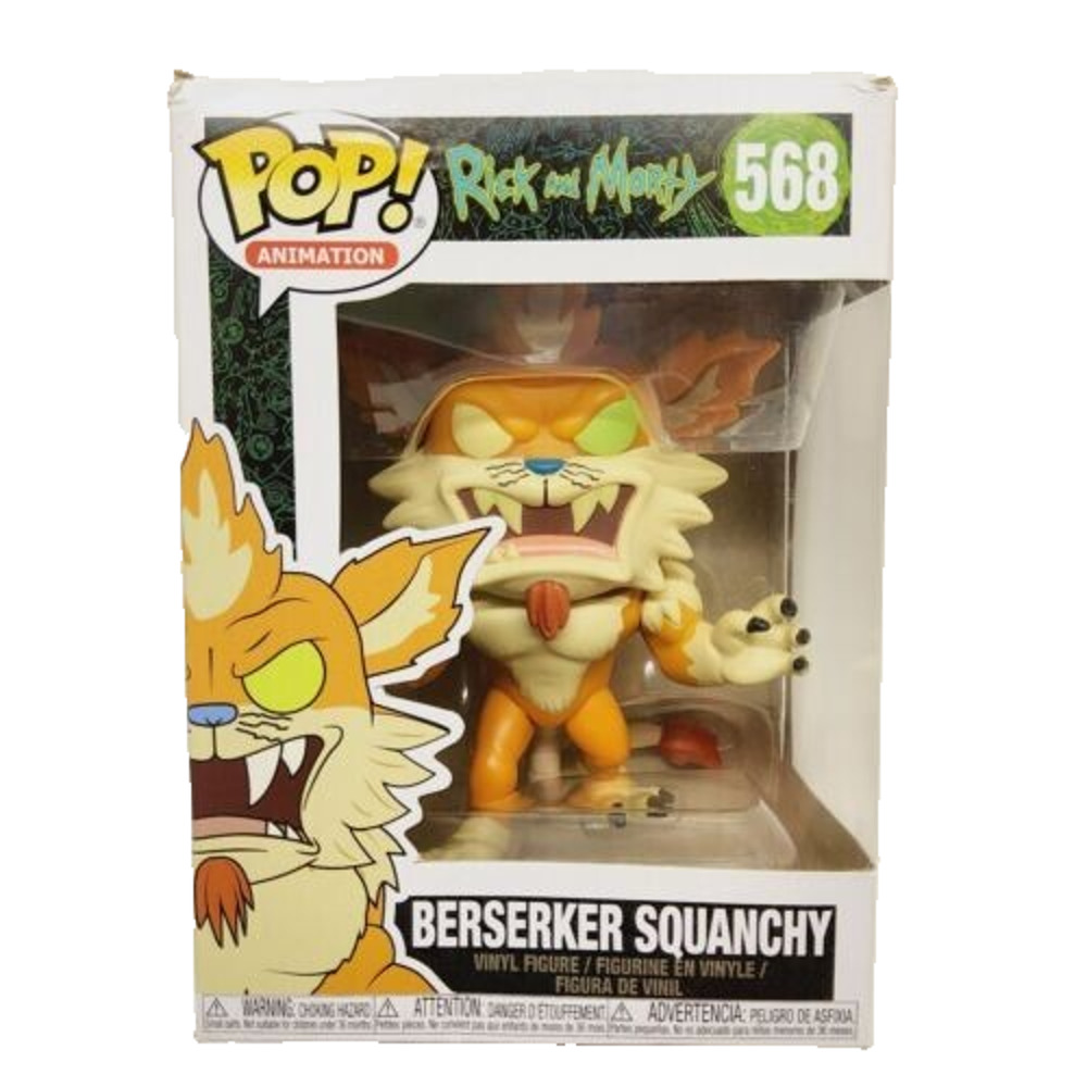 FUNKO POP! VINYL RICK AND MORTY BERSERKER SQUANCHY #568 COLLECTIBLE FIGURE NEW
